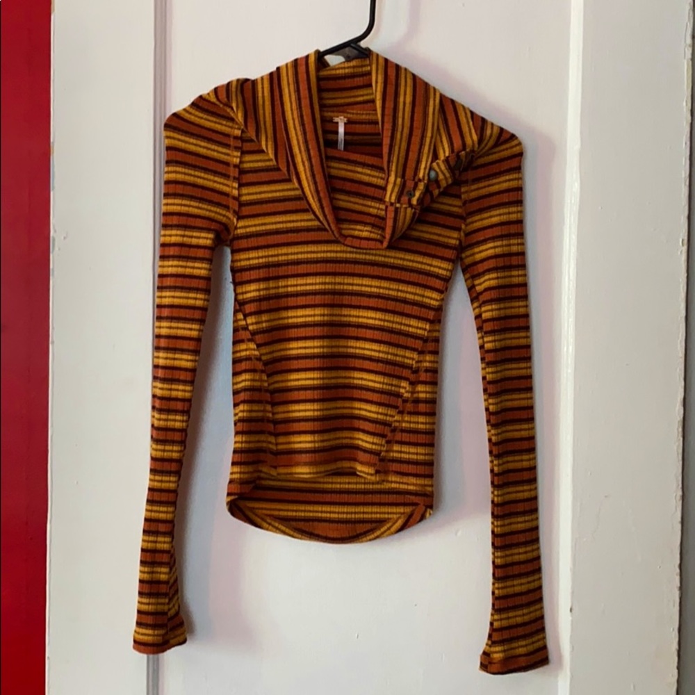 Free People Cape Cod Thermal tiger stripe 🐯 XS